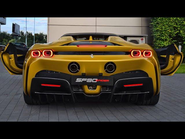 2024 Ferrari SF90 Spider SOUND, ROOF & START UP