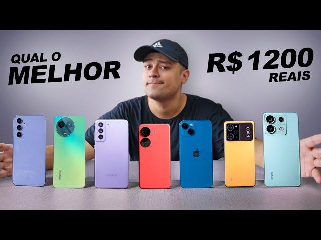 Melhores CELULARES até R$1200 de CADA MARCA em 2024!