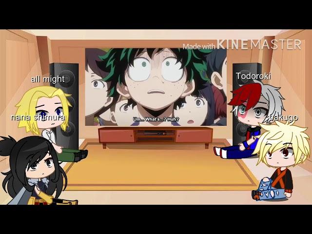 Bnha reacts to all for one, might be Izuku’s father