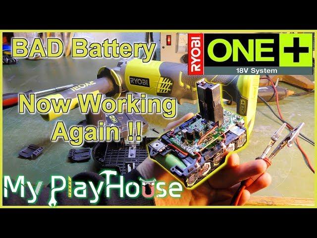 How to Revive a "Dead" Ryobi 18 volt Lithium Battery - 582