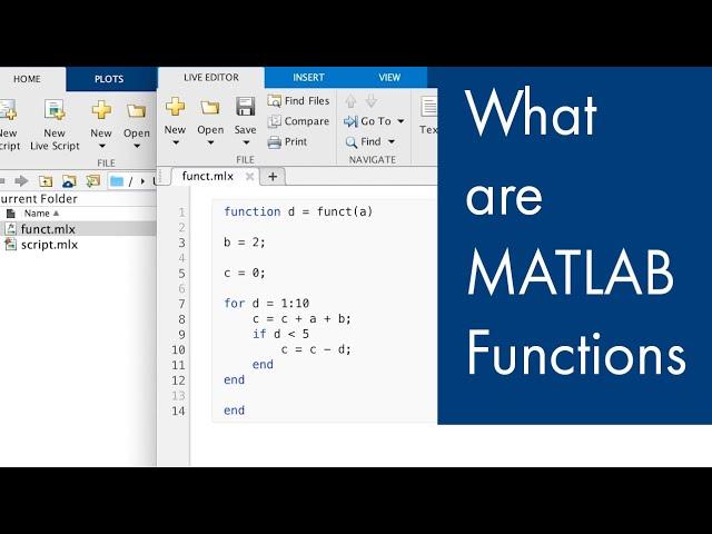 What Are Functions in MATLAB? | Managing Code in MATLAB