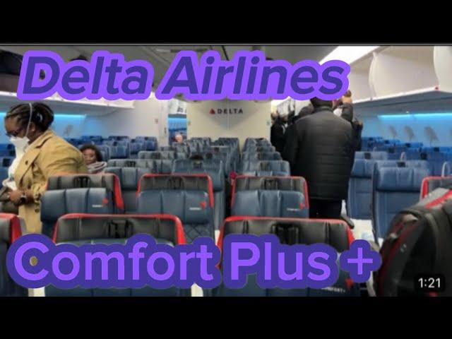 Delta Airlines Delta Comfort Plus + Paris France  to  Detroit CDG - DTW