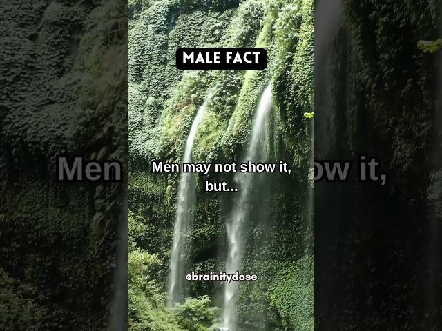 Men may not show it, but... #malefacts #manfacts #manquotes