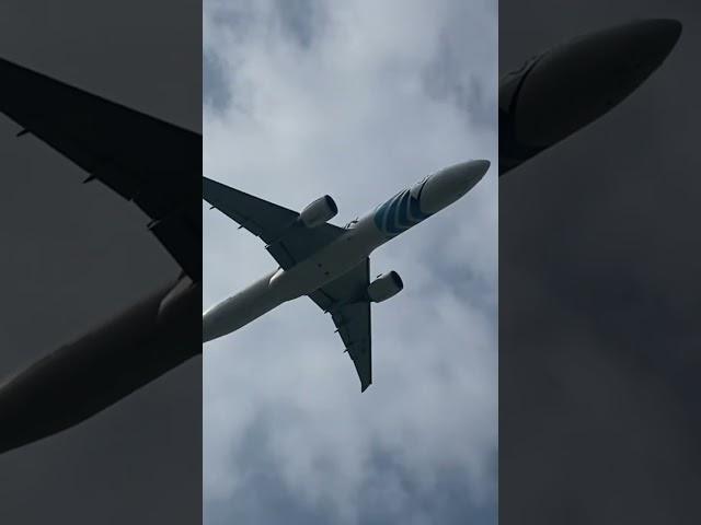 Egypt air Boeing 777-300 departing Heathrow #shorts