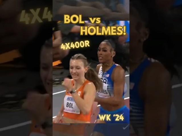 WK24 4x400R for Gold: Bol vs. Holmes ️ #shorts