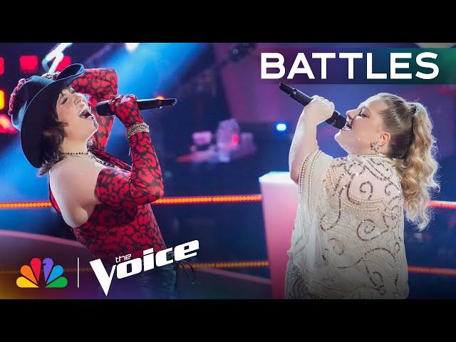 Jackie Romeo and Olivia Rubini's Electrifying Version of "Edge of Seventeen" | The Voice Battles