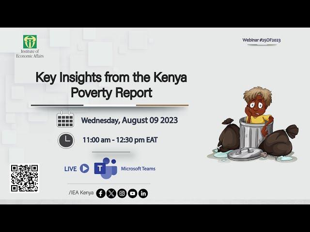 IEA-Kenya Webinar  #25of2023: Key Insights from the Kenya Poverty Report