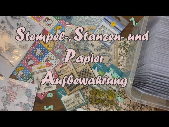 Stempel-, Stanzen-, und Blöcke- Aufbewahrung Anleitung/Tutorial