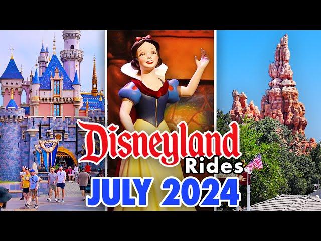 Disneyland Rides - July 2024 POVs [4K 60FPS]