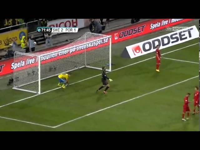 2-1 Sweden - Portugal AMAZING GOAL IBRAHIMOVIC 19/11/13 HD Швеция-Португалия Ибрагимович