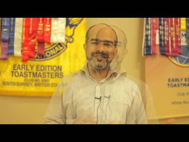 Sikandar Hayat Review of Early Edition Toastmasters in White Rock