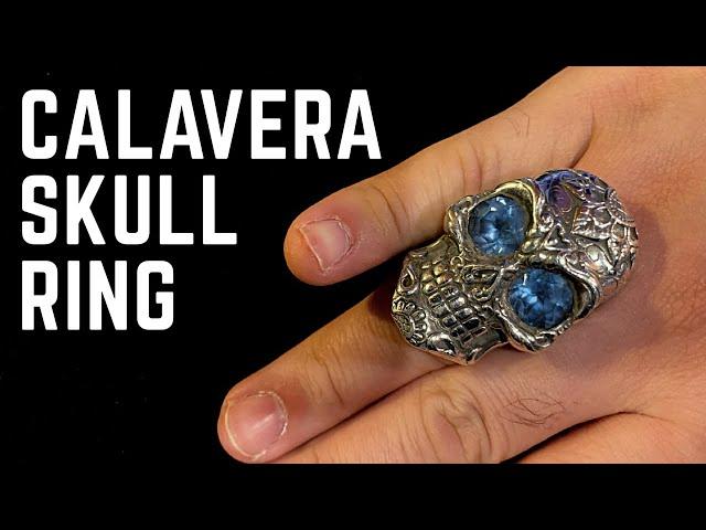 Calavera Skull Ring | Sterling Silver.925 | AJT Jewellery