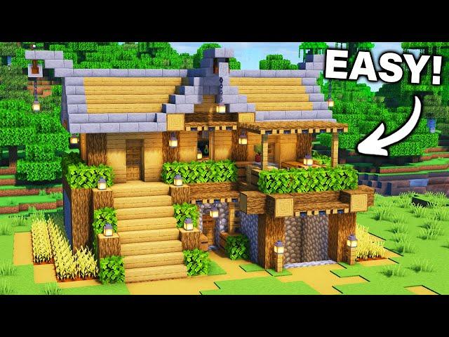 ️ Minecraft : Survival STARTER House  [ Build Tutorial for Survival ]