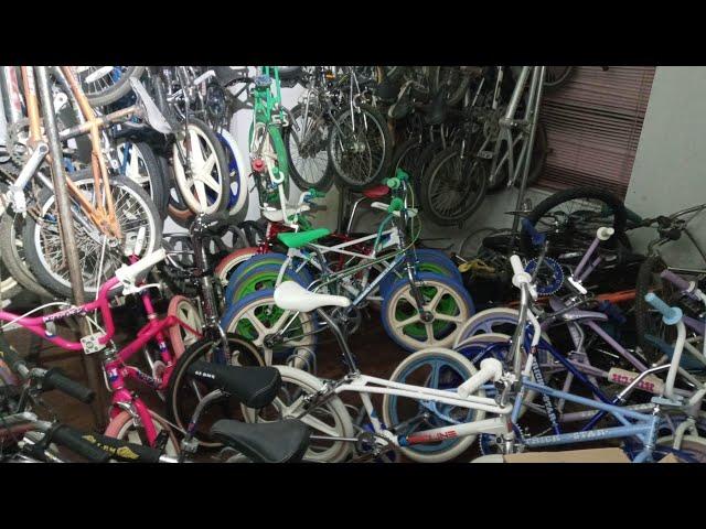 Found the motherlode of old school BMX and other bikes in foreclosed house