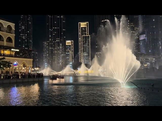 [4k] Dubai's Iconic Fountain Show | Dancing Waters at Dubai Fountain | Burj Khalifa's Marvel #dubai