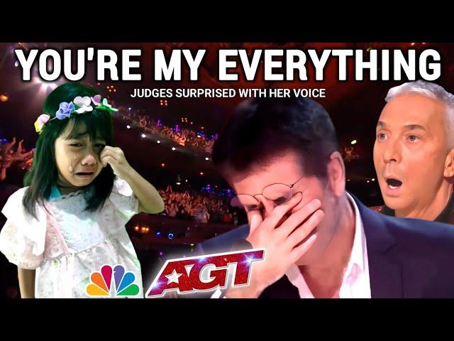 The Judges Shocked with baby Filipino voice sing a song You're My Everything | AGT 2024 | Auditions