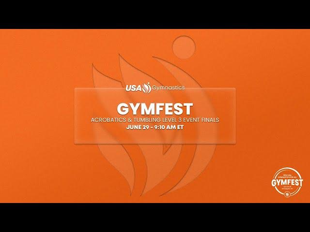 2024 Gymnastics For All GymFest - Acrobatics & Tumbling Level 3 Event Finals