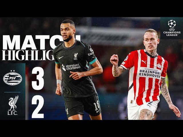 Highlights: PSV Eindhoven 3-2 Liverpool | Reds Top Champions League Group