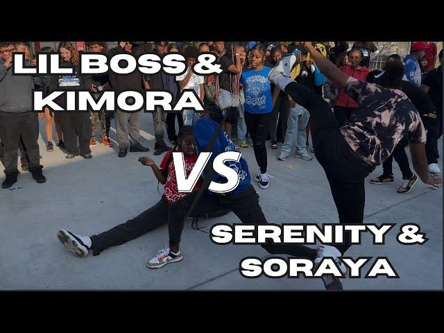 Mora Kicked Lil Boss Head  Mora & Lil Boss vs Serenity & Soraya ‍