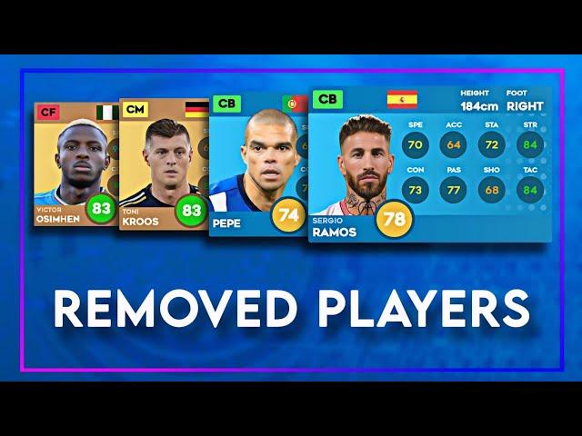 DLS25 REMOVED PLAYERS | DREAM LEAGUE SOCCER 2025!!