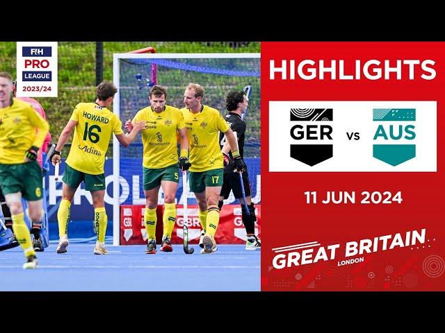 FIH Hockey Pro League 2023/24 Highlights - Germany vs Australia (M) | Match 2