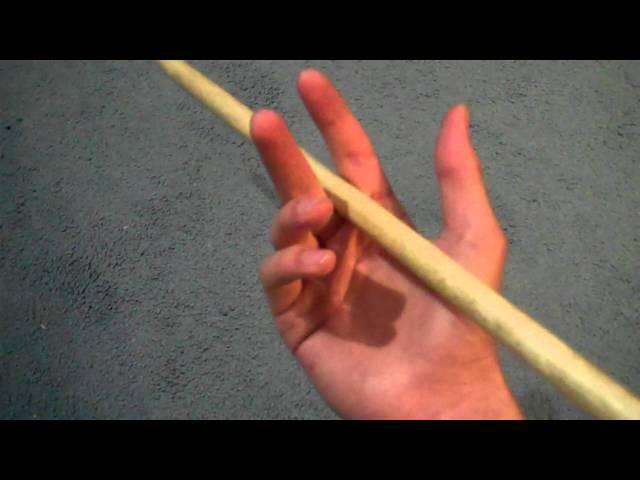 How to spin a drum stick two different ways