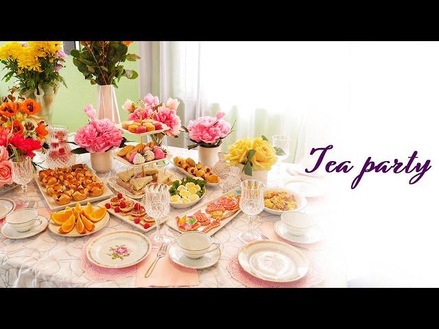 Tea Party - Make Ahead Appetizers and Desserts #teaparty #appetizers #desserts #tea