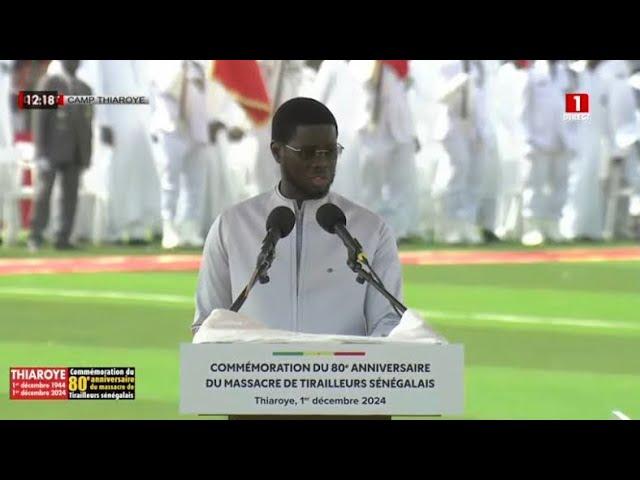 THIAROYE 44 | Discours du Président Bassirou Diomaye Faye