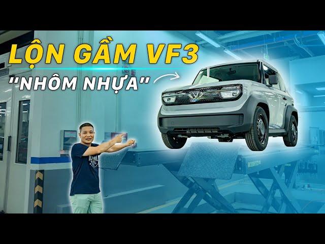 Lộn gầm VinFast VF 3 - Giá như thế thì hoàn thiện có "NHÔM NHỰA" hay không? | WhatcarVN