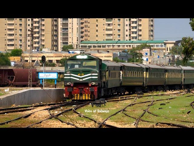 Pak business express arrival karachi cantt railway station  #station #train #arrival