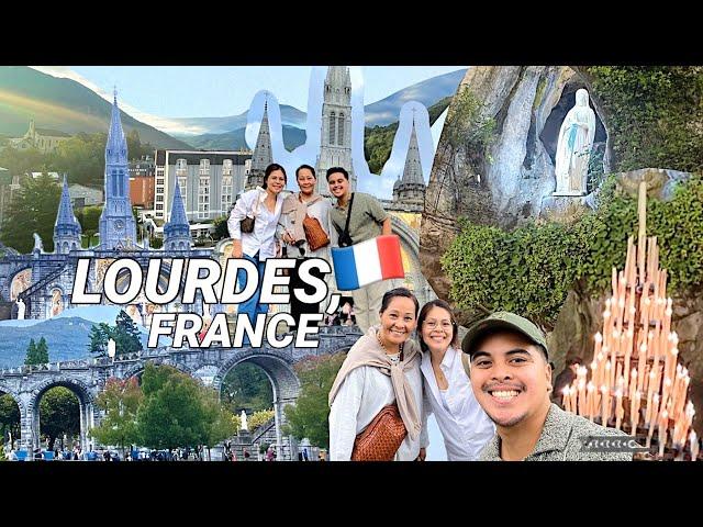 OUR FIRST TIME IN LOURDES, FRANCE | VISITING THE GROTTO | HOTEL, CHAPELS, & MORE