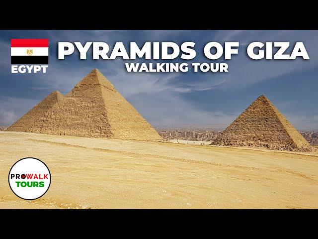 Pyramids of Giza Walking Tour (4K/60fps)