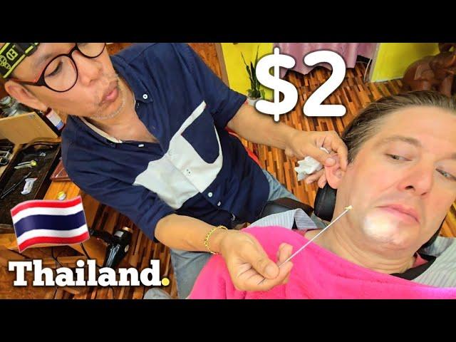 $2 EAR CLEANING took me to A NEW DIMENSION! (ASMR video to make you relax & go sleep) Thailand 