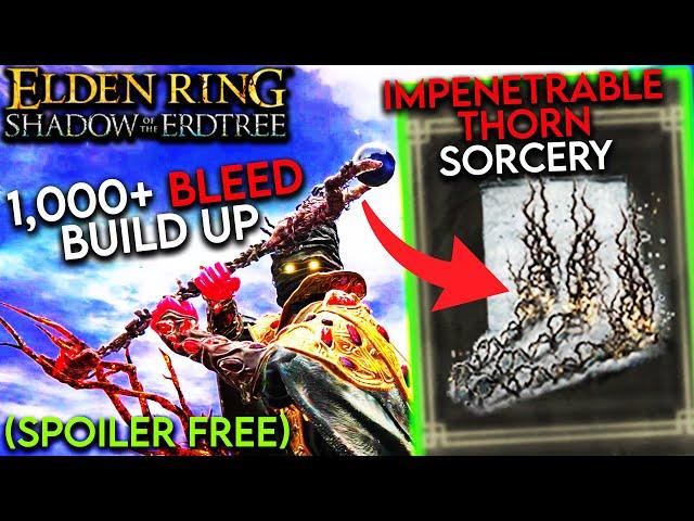 The BEST Bleed Build Elden Ring 2024.. Impenetrable Thorns Spell Location and Build!