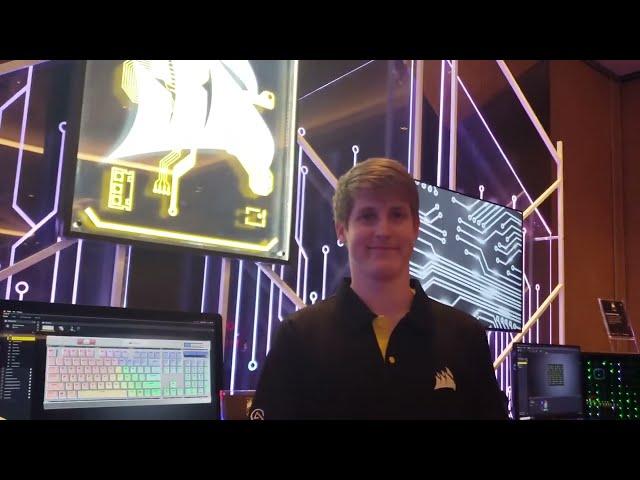 CES 2020 corsair booth