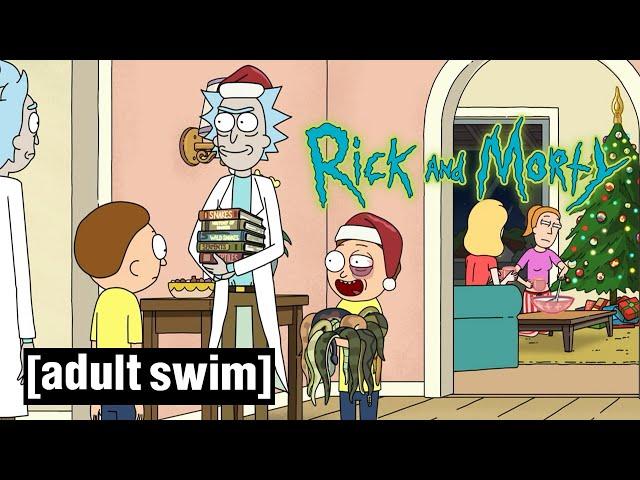 Rick and Morty | Christmas Space Snake Invasion | Adult Swim UK 