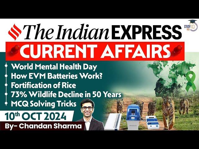 The Indian Express Newspaper Analysis | 10 Oct 2024 | Daily Newspaper Analysis | Current Affairs