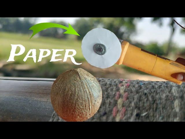 Paper VS Coconut || क्या कागज नारियल को काट पायेगा?  Science Experiment | shivratan experiment
