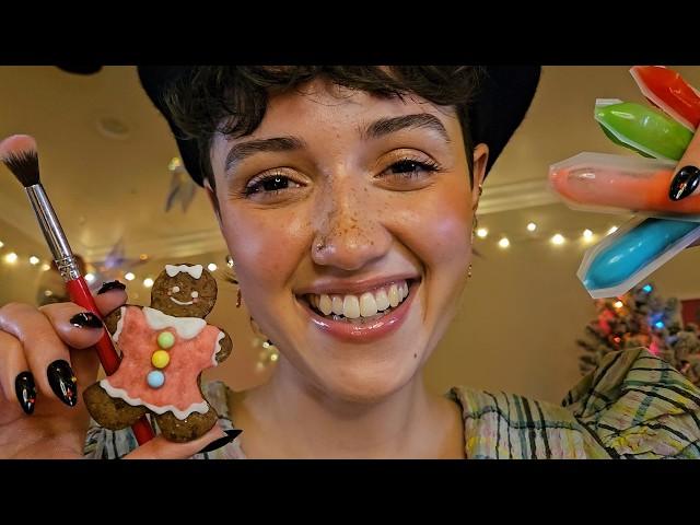 ASMR You’re a Gingerbread Cookie and I’m Decorating You(makeover roleplay, tingly, whispered, pov)