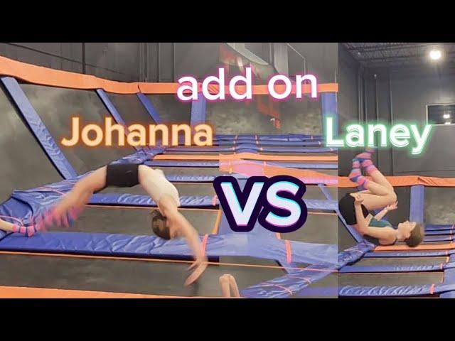 trying gymnastics after have stitches(add on Laney vs johanna)