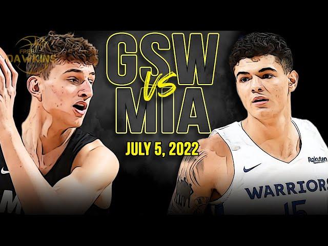 Golden State Warriors vs Miami Heat Full Game Highlights | NBA SL | July 5, 2022 | FreeDawkins