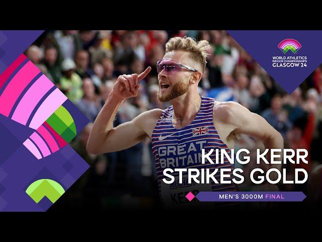 Josh Kerr  powers to 3000m world title | World Athletics Indoor Championships Glasgow 24