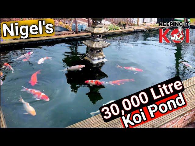 Nigel's 30,000 Litre Koi Pond & Garden & Grow n Show Dates