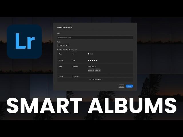 NEW Smart Albums in Lightroom - I LOVE THESE!