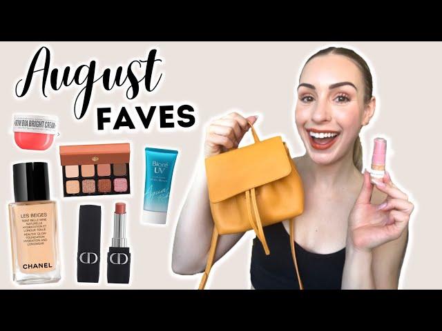 AUGUST FAVORITES! | Summer Travel Makeup | CHANEL, DIOR, VISEART, FENDI, MANSUR GAVRIEL (2022)