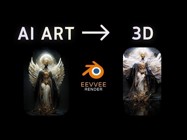 How to Create Stunning 3D art in Minutes using AI Art (Template)