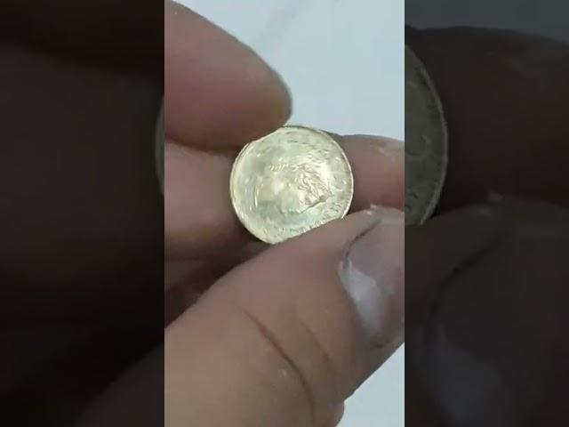 Rare 5 Golden Swiss Coin