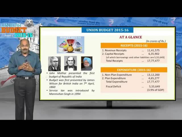 Union Budget 2015 16 Part I