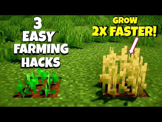 ️SPEED UP YOUR FARMING! BEST Farming Tricks for FASTER GROWTH | How to Farm FAST in Minecraft