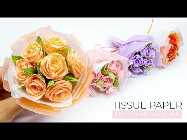 How to Make a Paper Flower Bouquet Step by Step, Handmade Gift Ideas for Friends